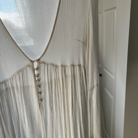 Flows white button up dress - Picture 2 of 3